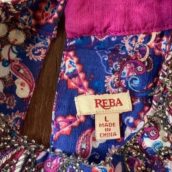 Reba Halter Dress Colorful Print Size Large NWT - Picture 5 of 13